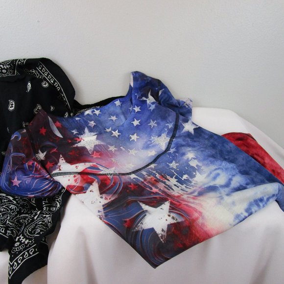 👚Host Pick👚NWOT Sonoma Patriotic Theme Tunic Top - Picture 6 of 8